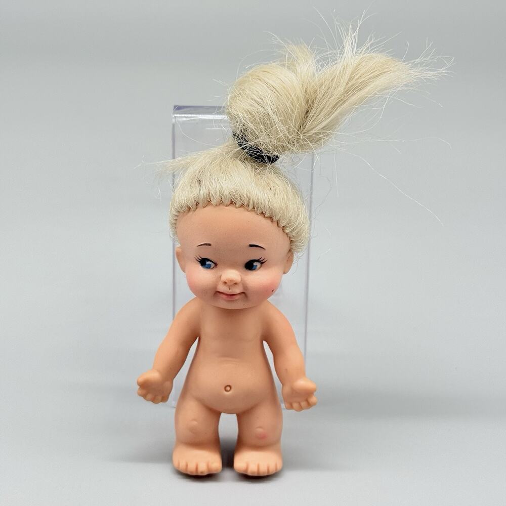 Uneeda Vintage 1965 Blonde Pee Wee Naked Doll 3" Collectible